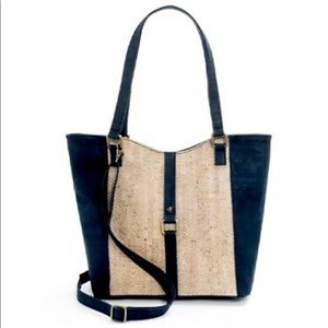 Artelusa Vegan Navy Blue Tote Shoulder Bag